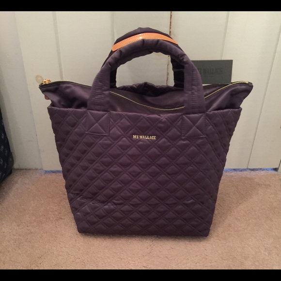 MZ Wallace Handbags - 🆕 MZ Wallace Small Metro Tote Anthracite Satin